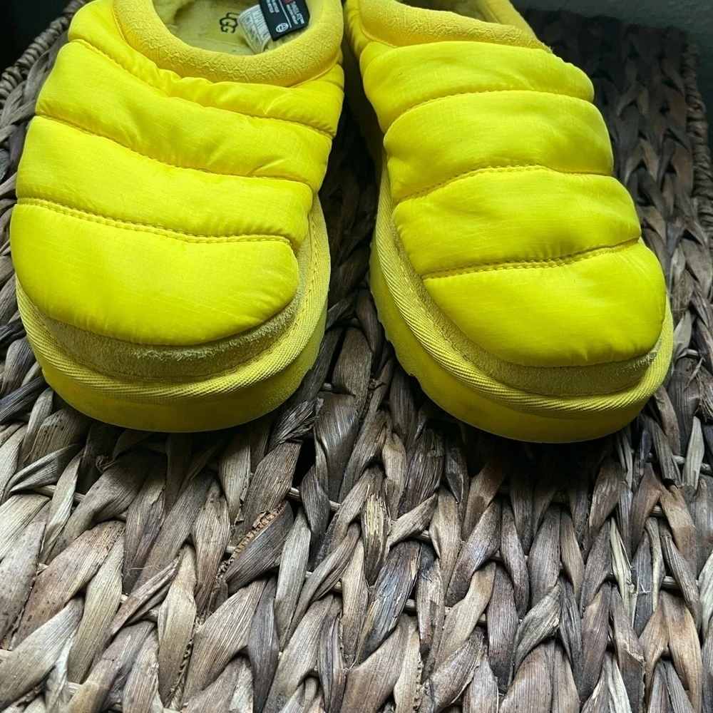 UGG Tasman LTA Women’s 3M Insulated UGGpure Slippers In Canary Yellow Size 7